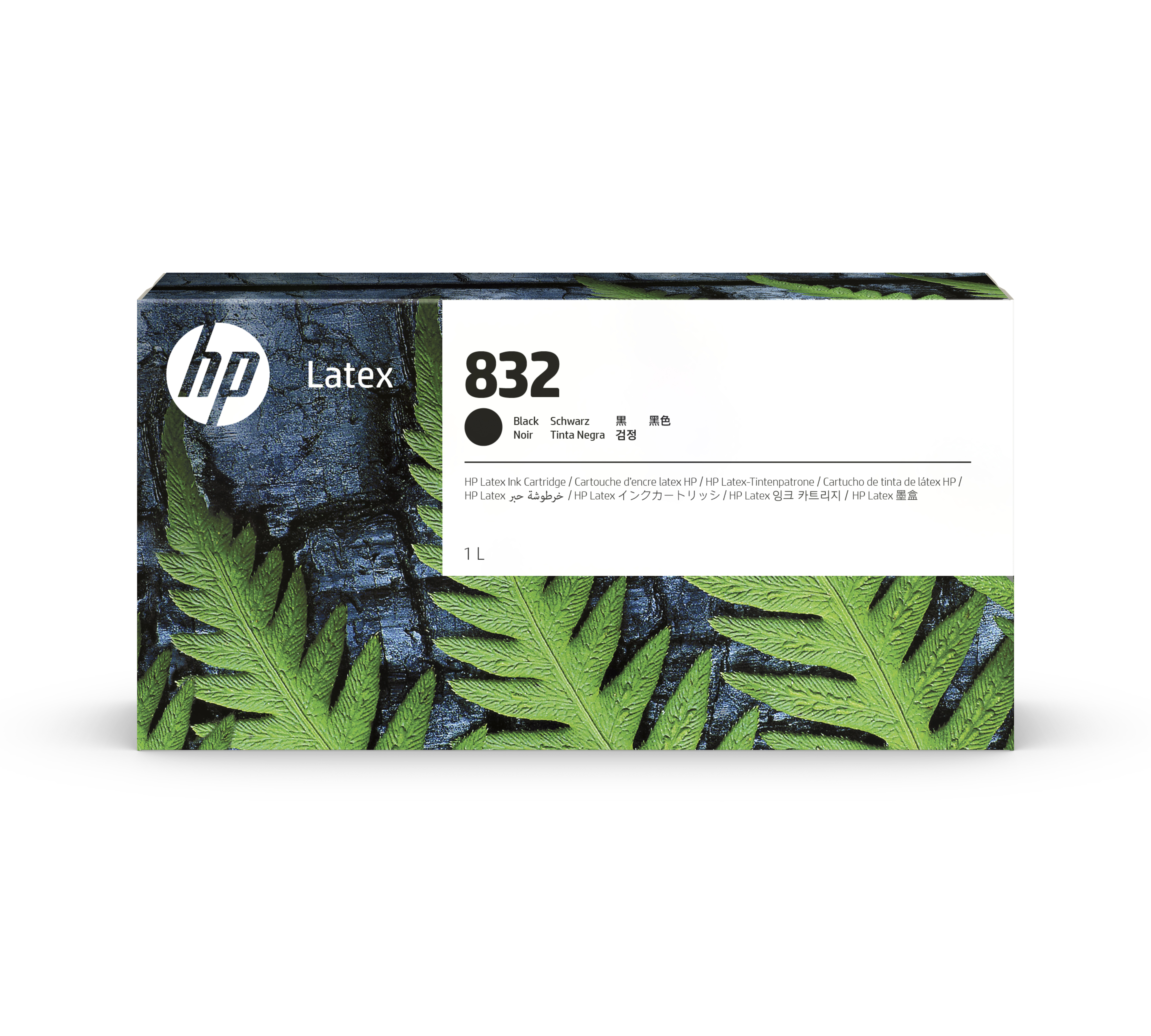 HP 832 Latex Tinte schwarz - 1 Liter