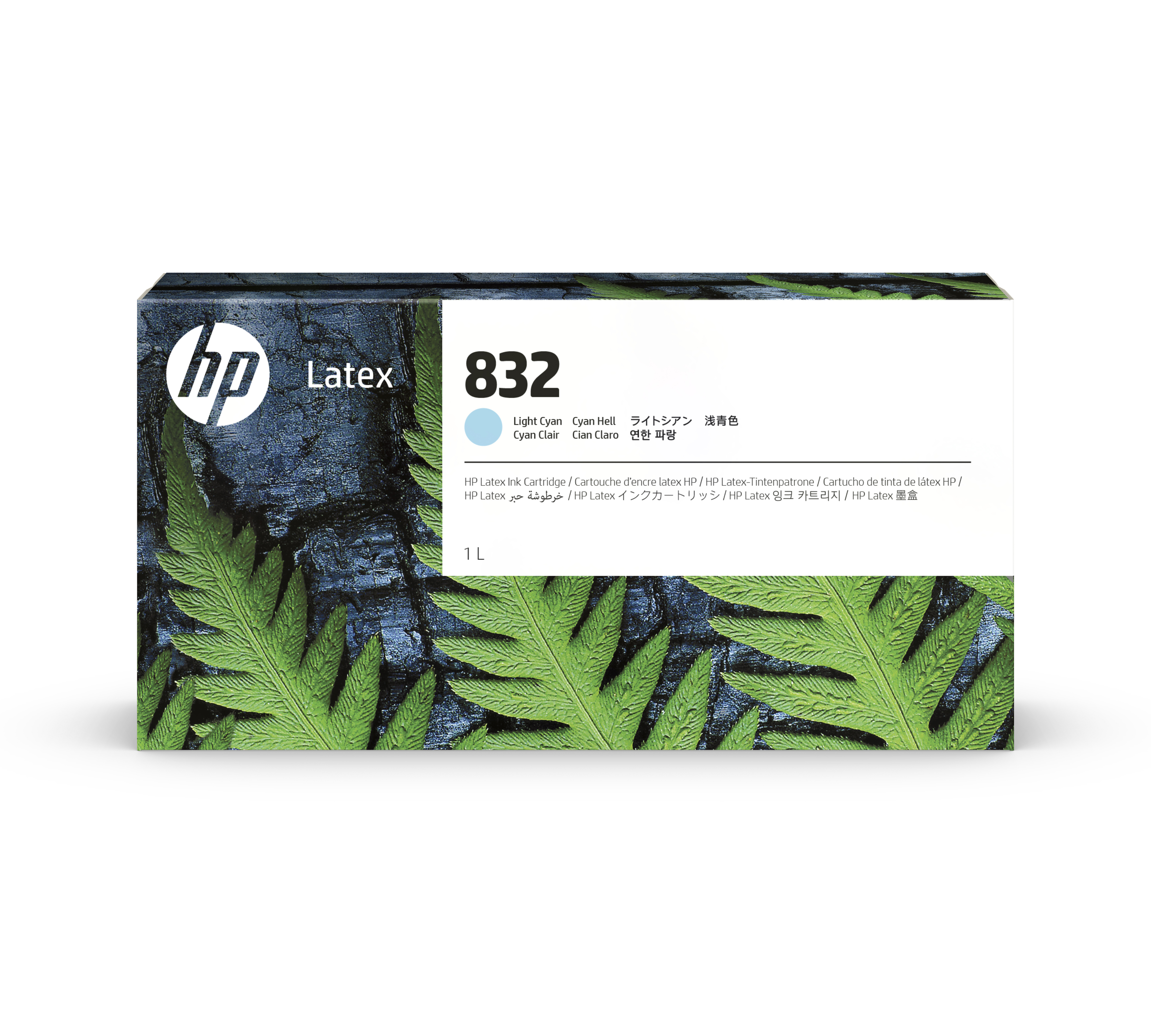 HP 832 Latex Tinte hell cyan - 1 Liter