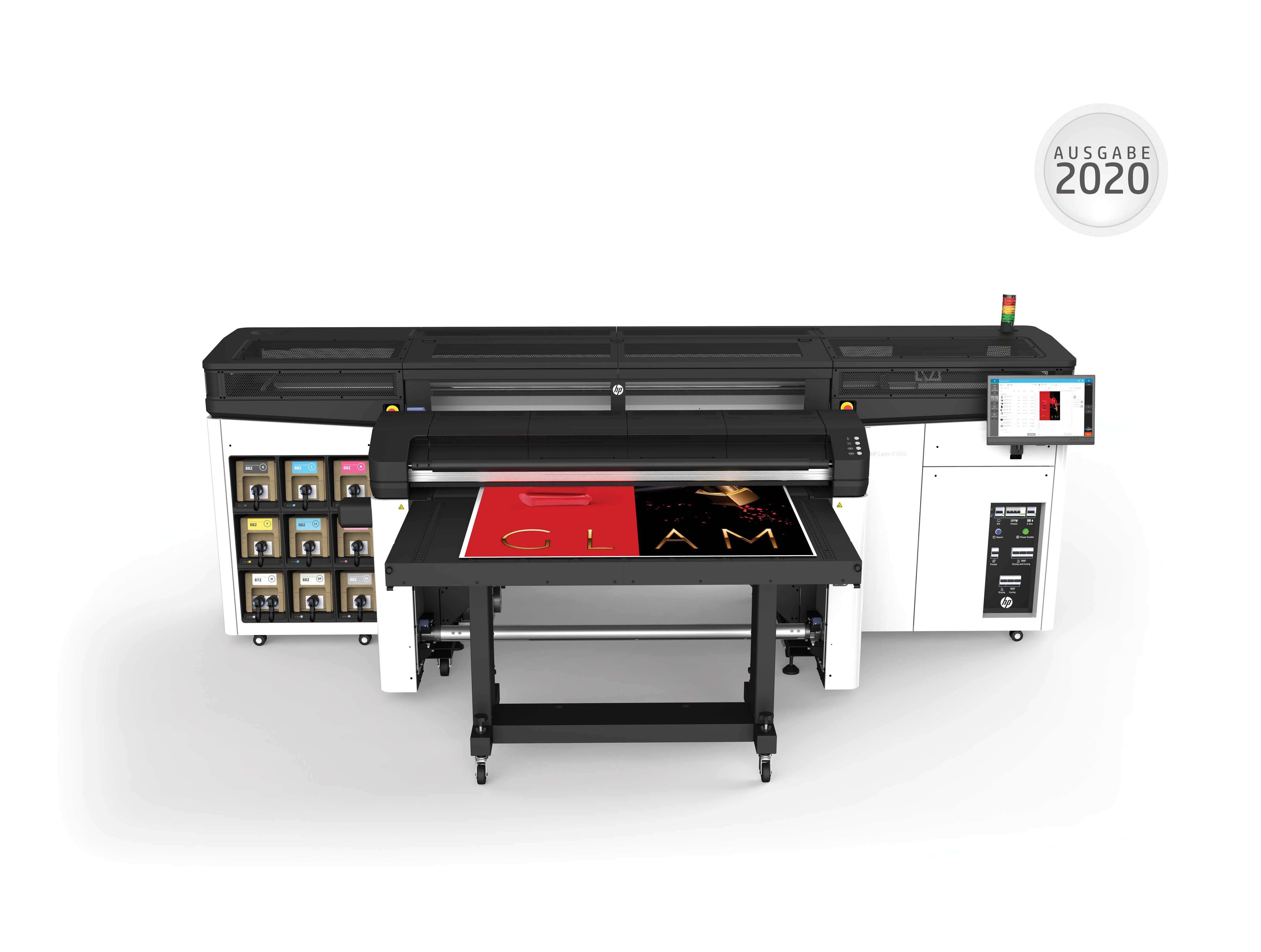 HP Latex R1000 Plus printer (incl. 1Y warranty, White and R2R)