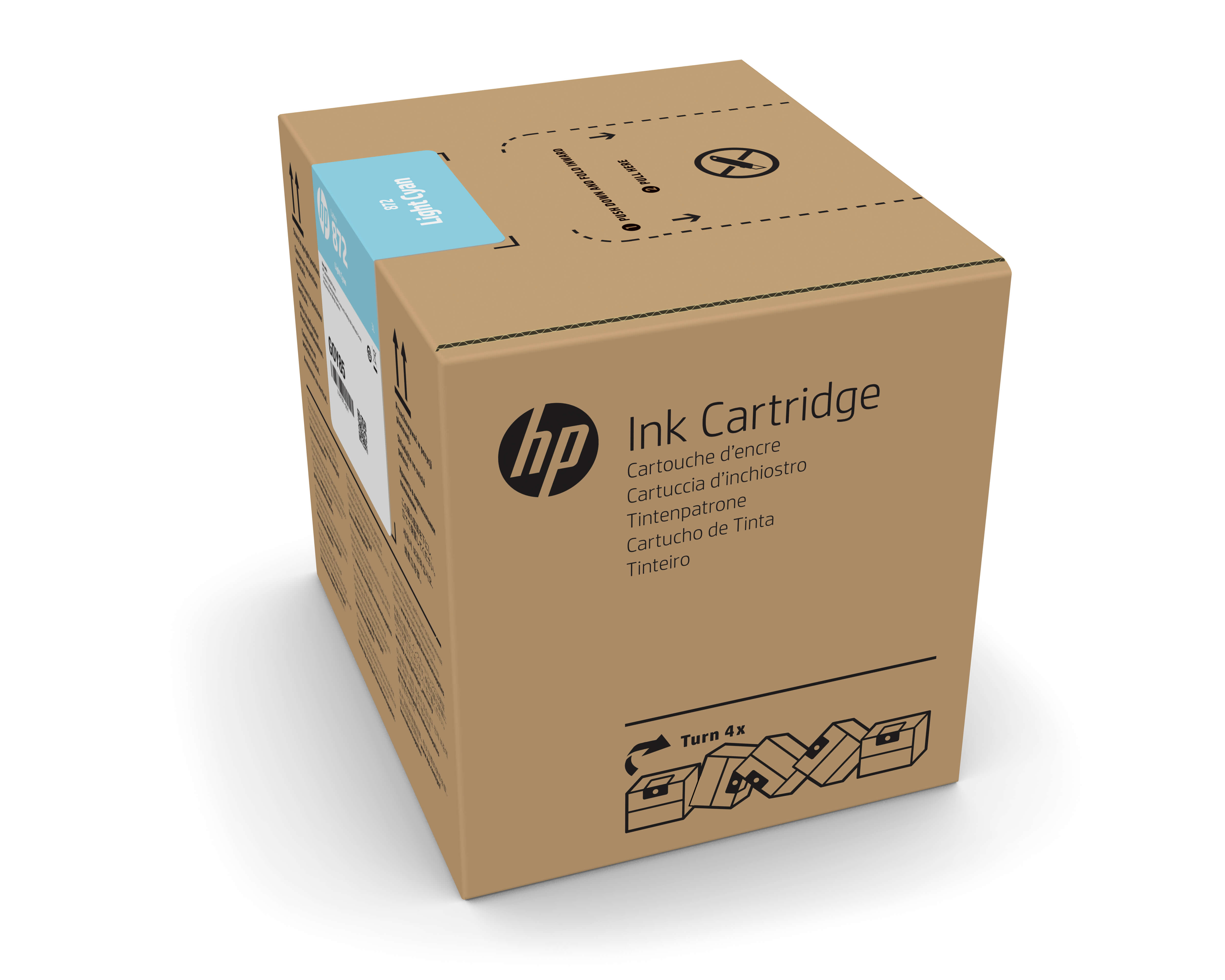 HP 872 Latex Tinte hell cyan - 3000 ml HP 872 Latex Tinte hell cyan - 3000 ml