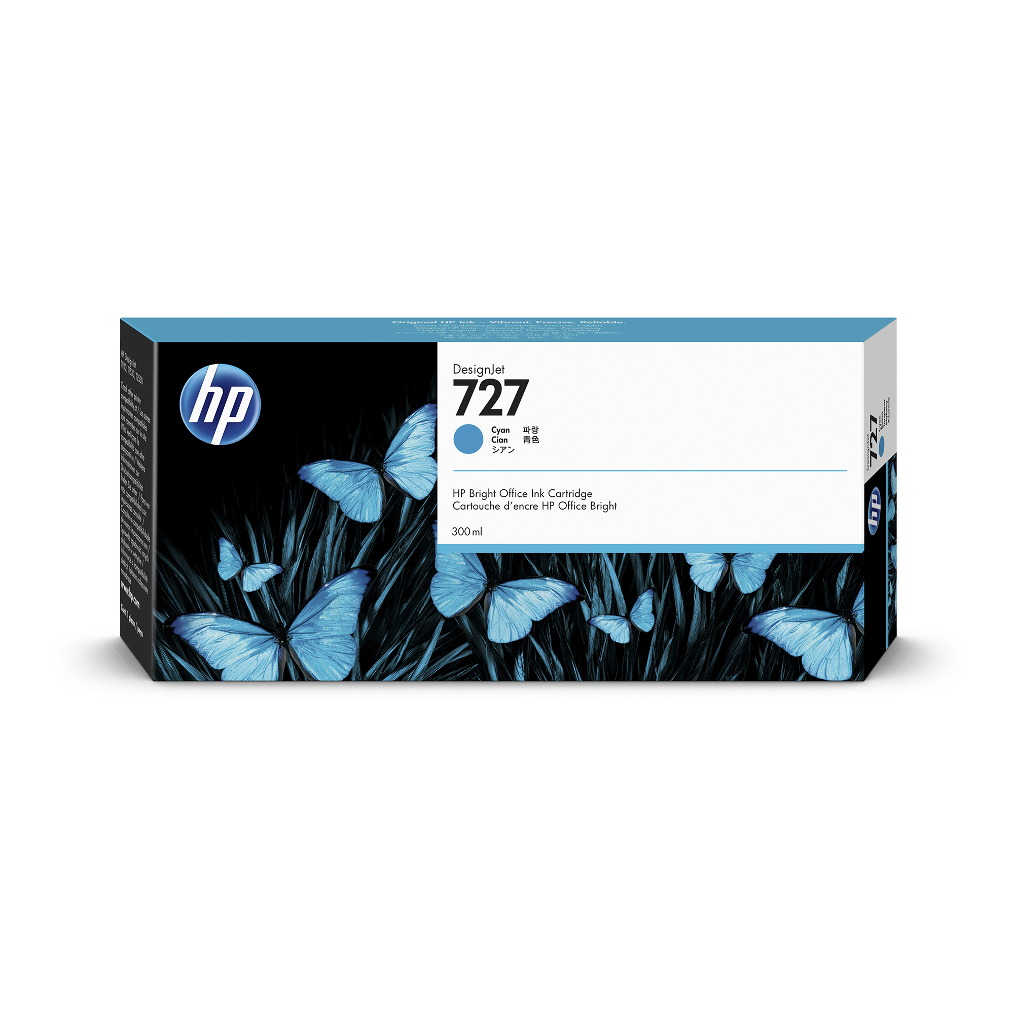 HP 727 Original Tinte cyan - 300 ml