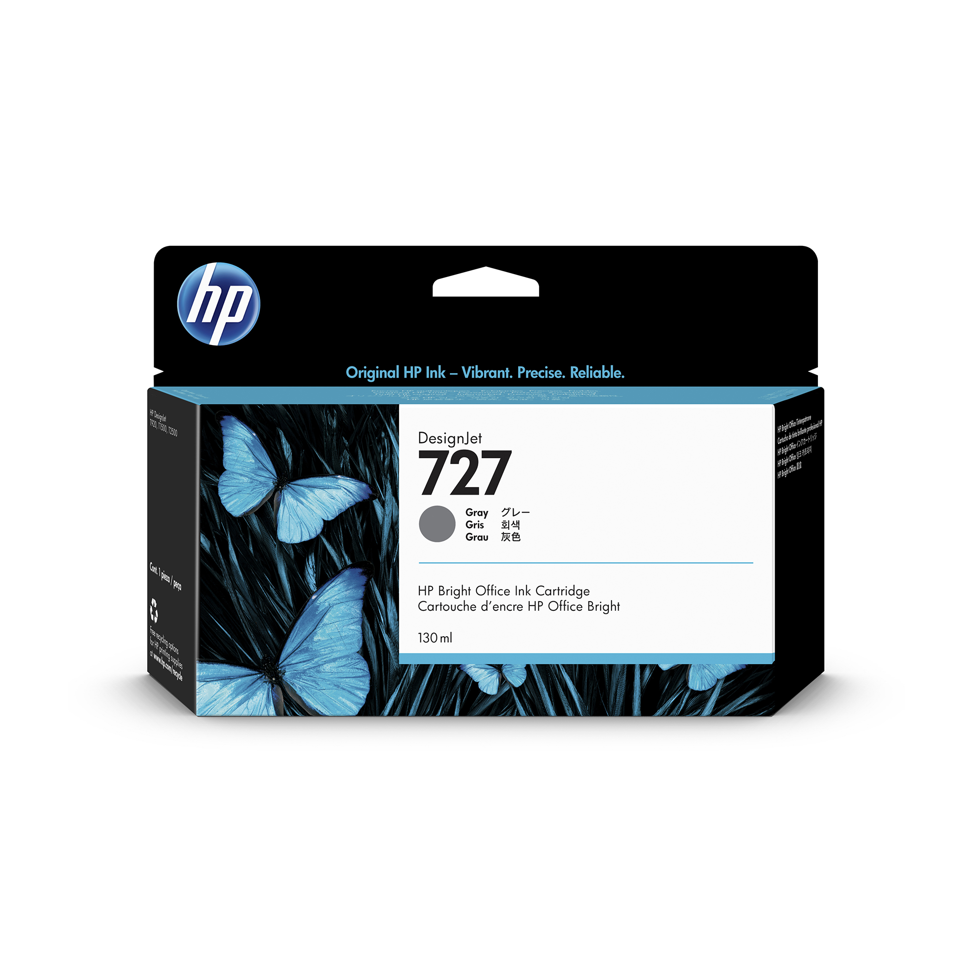 HP 727 Original Tinte grau - 130 ml