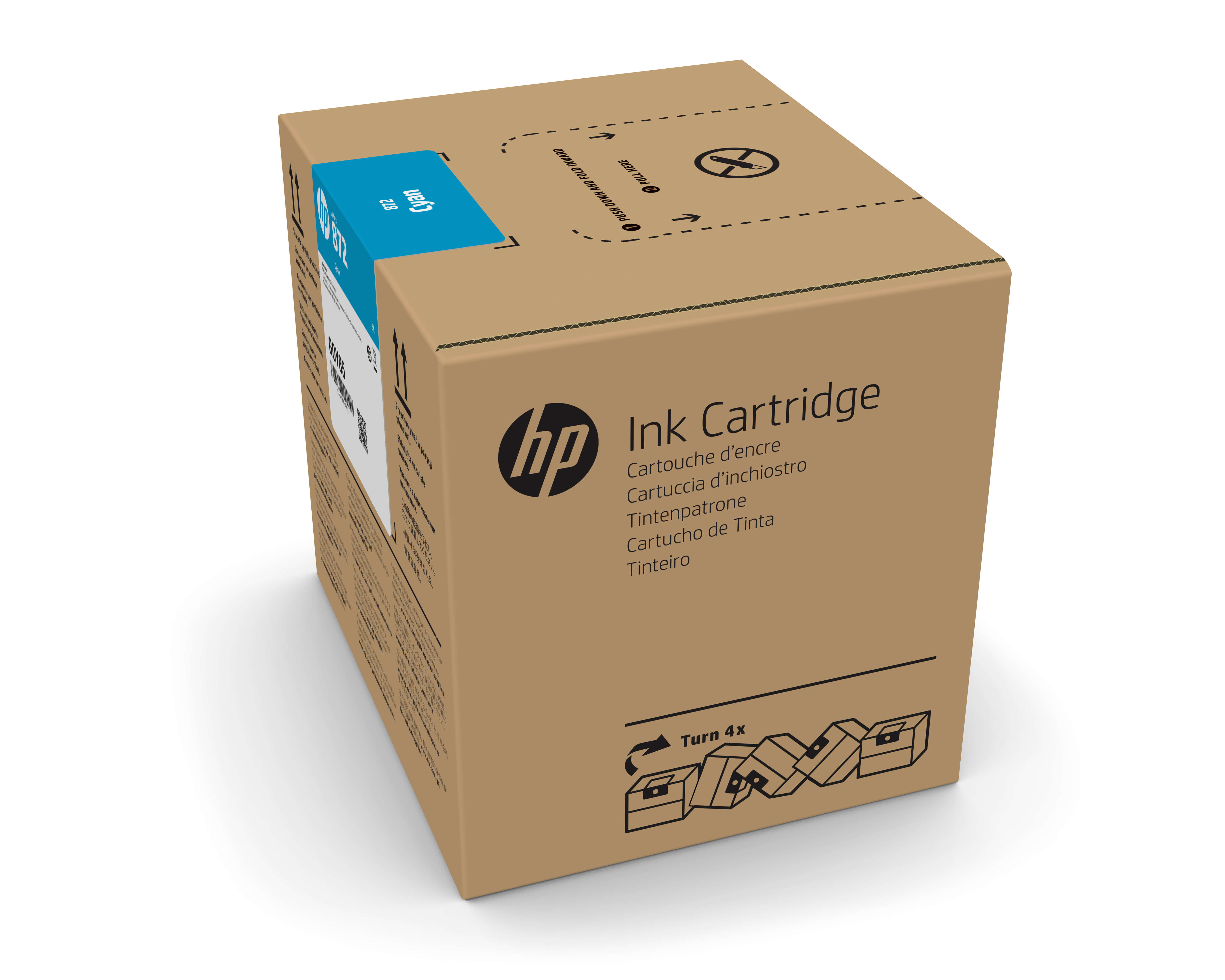 HP 872 Latex Tinte cyan - 3000 ml HP 872 Latex Tinte cyan - 3000 ml
