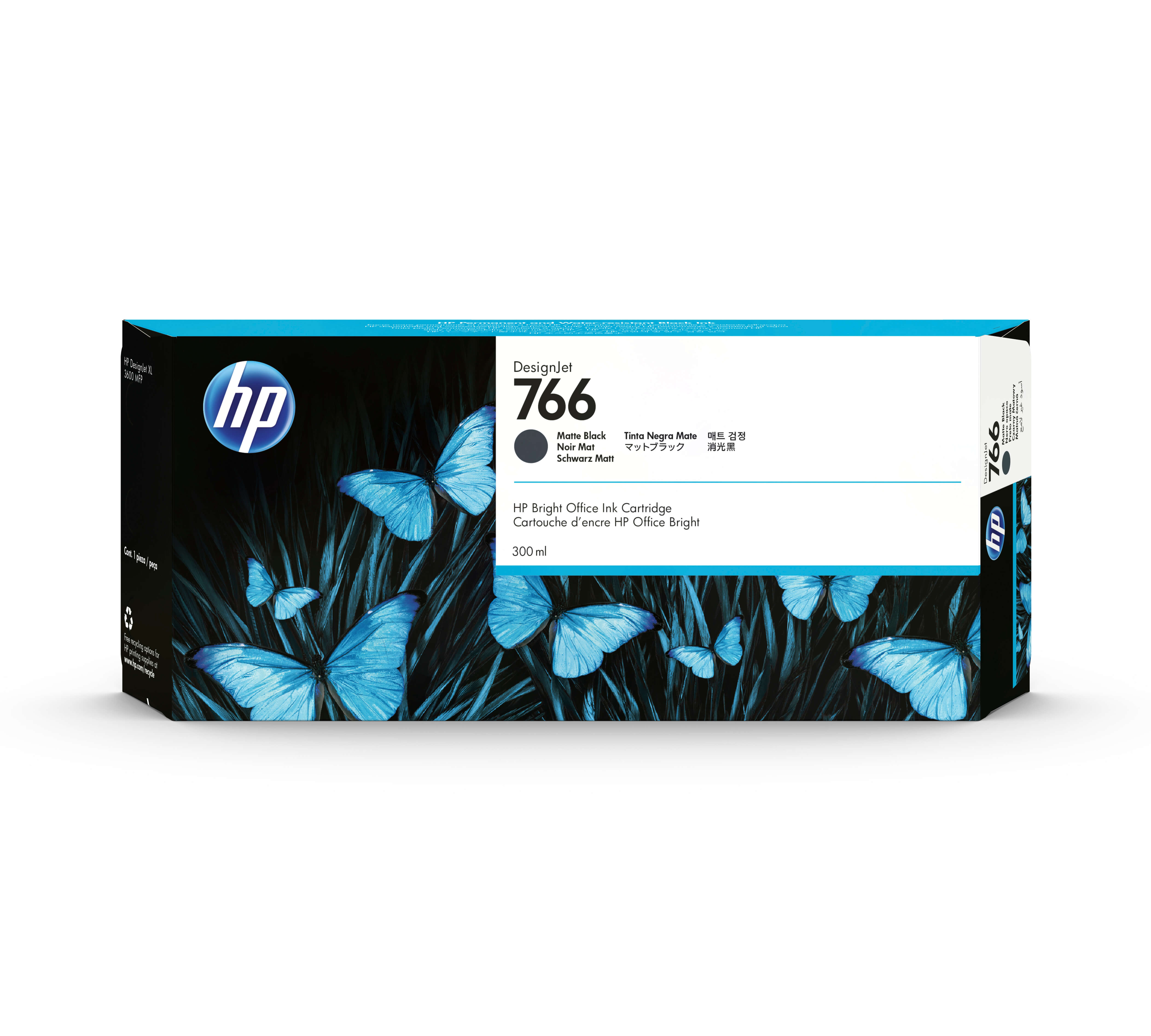 HP 766 Original Tinte matt schwarz - 300 ml HP 766 Original Tinte matt schwarz - 300 ml