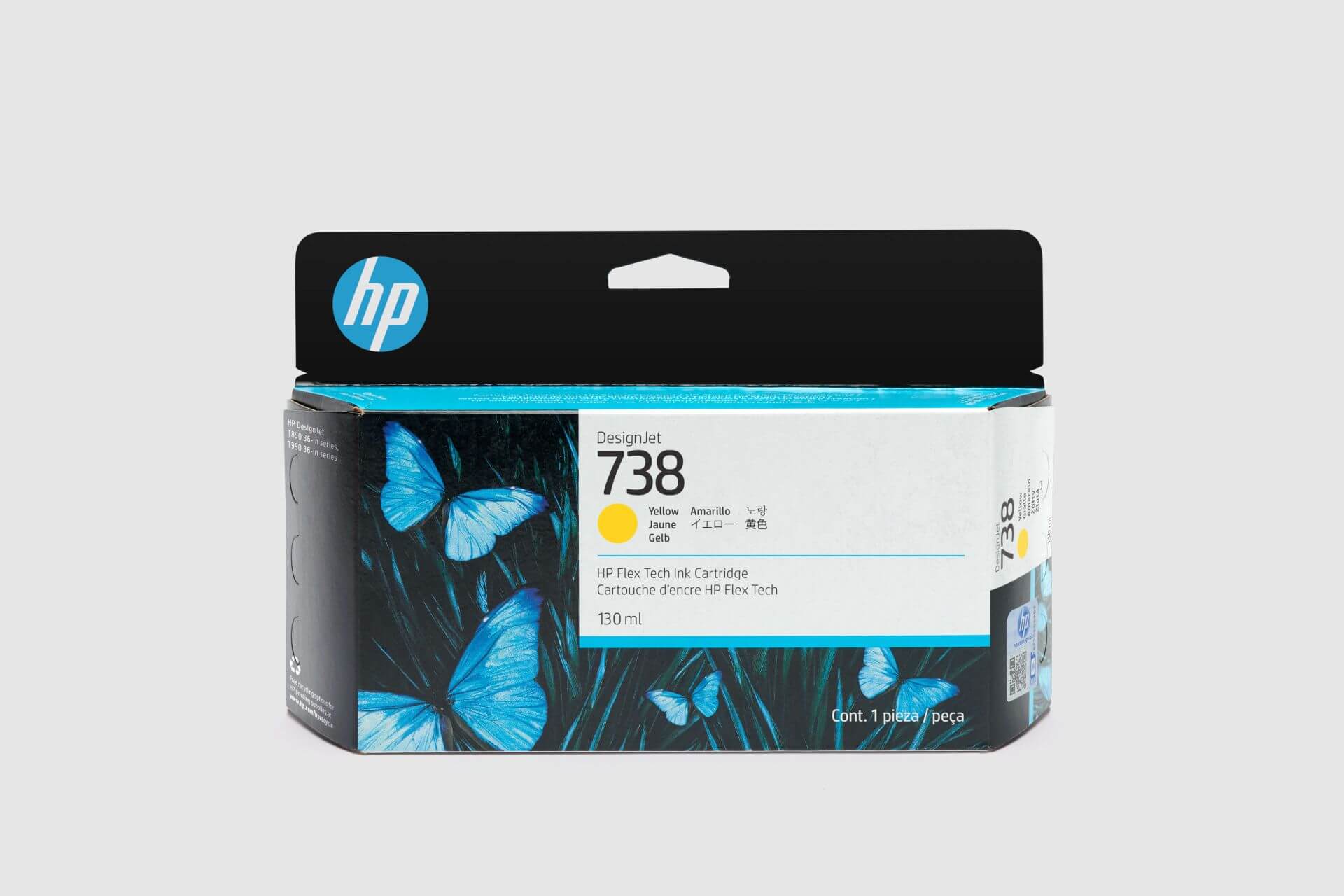 HP 738 DesignJet Druckerpatrone Gelb, 130 ml HP 738 DesignJet Druckerpatrone Gelb, 130 ml