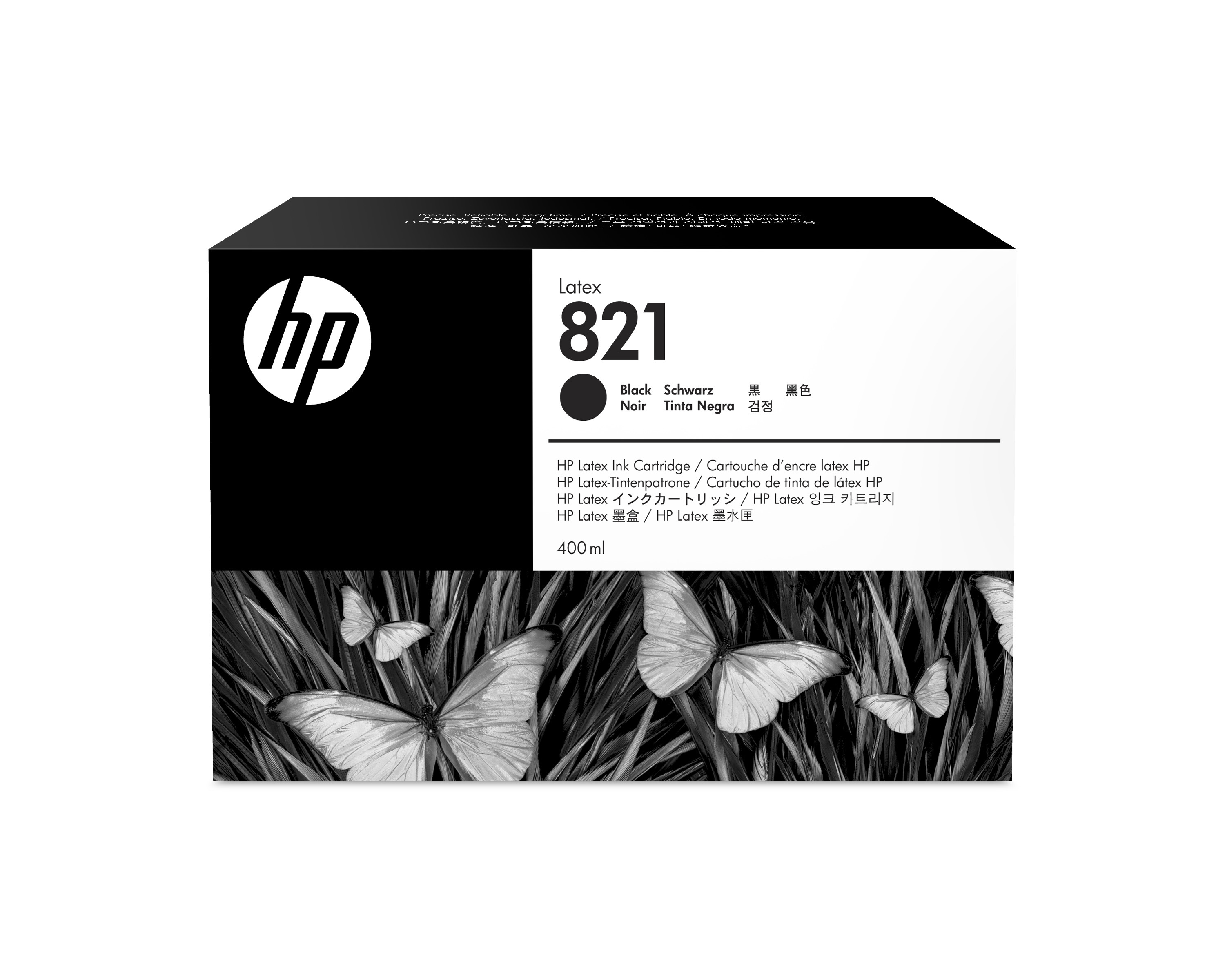 HP 821 Latex Tinte schwarz - 400 ml