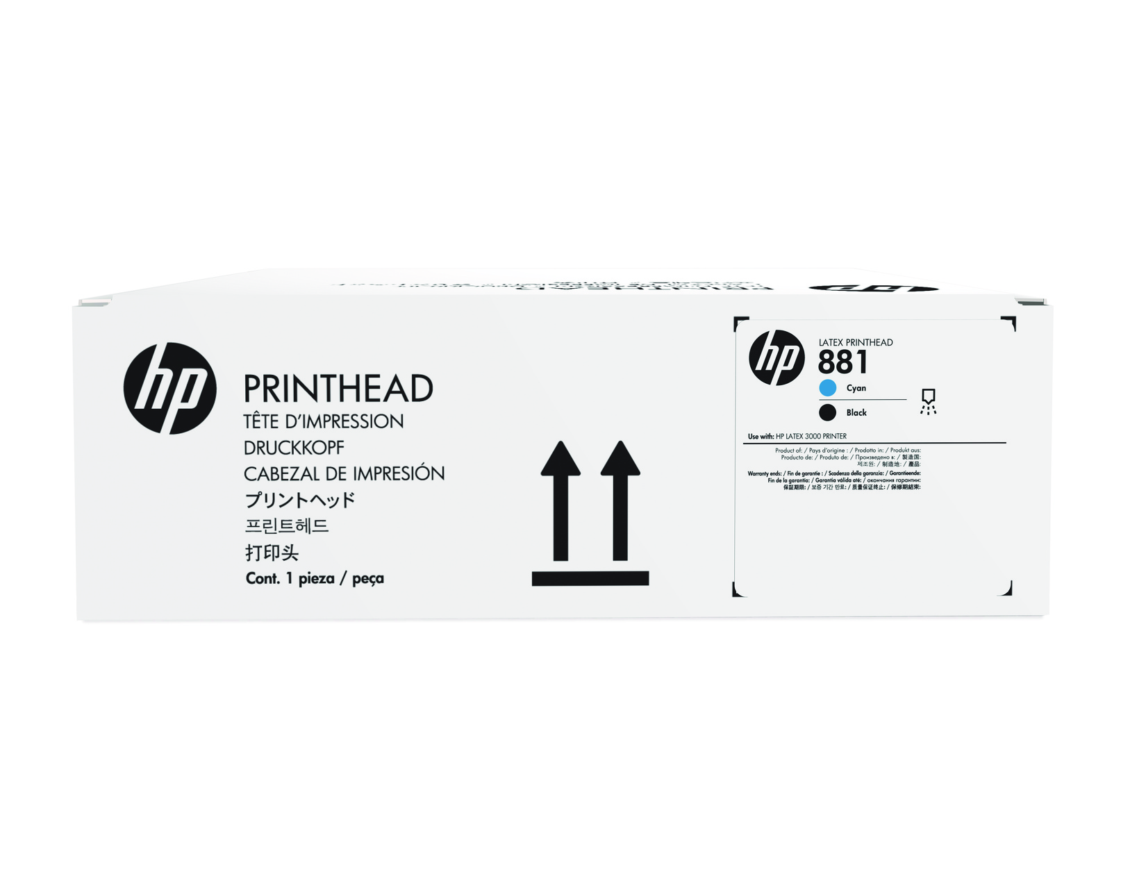 HP 881 Original Druckkopf cyan und schwarz HP 881 Original Druckkopf cyan und schwarz