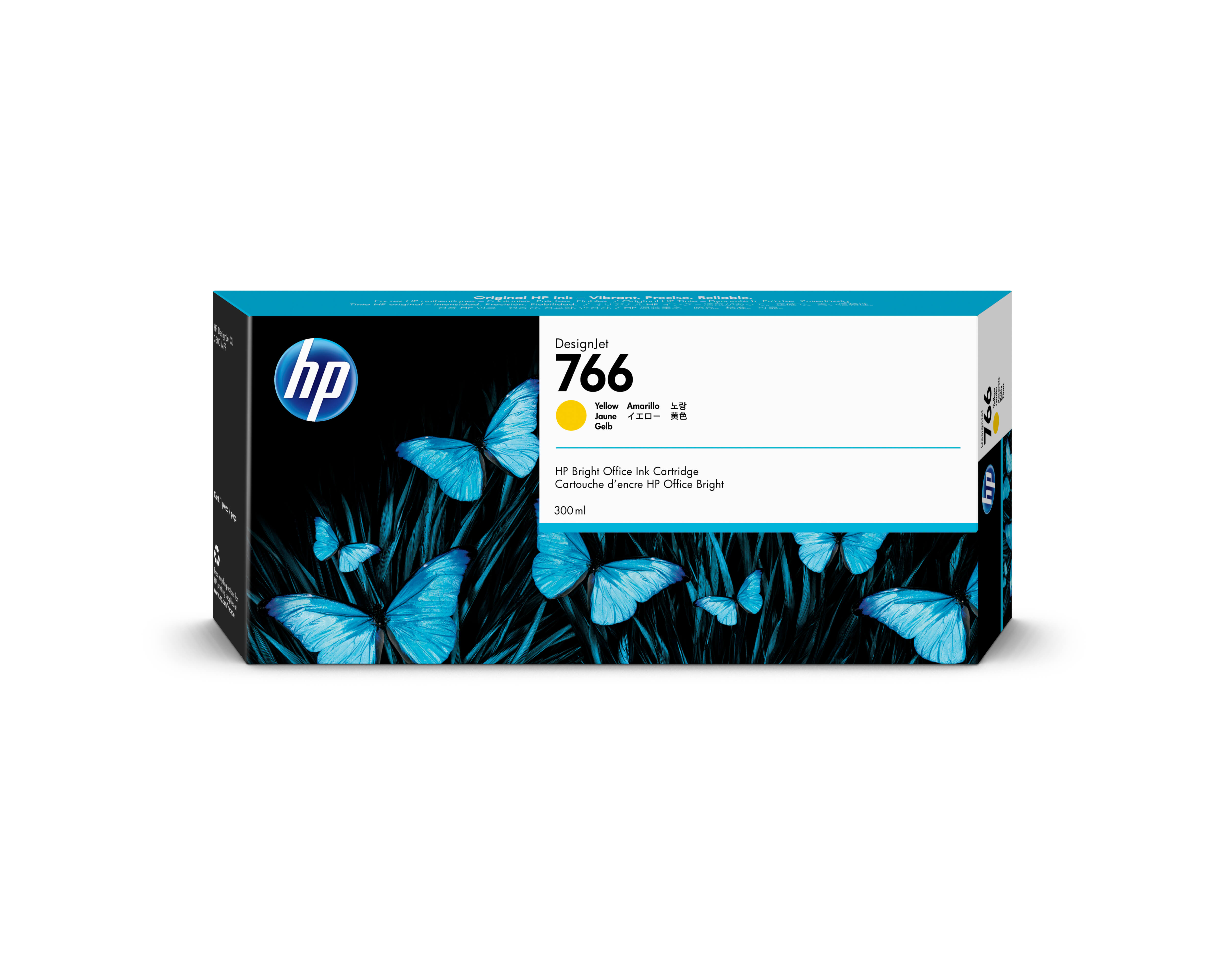 HP 766 Original Tinte gelb - 300 ml HP 766 Original Tinte gelb - 300 ml