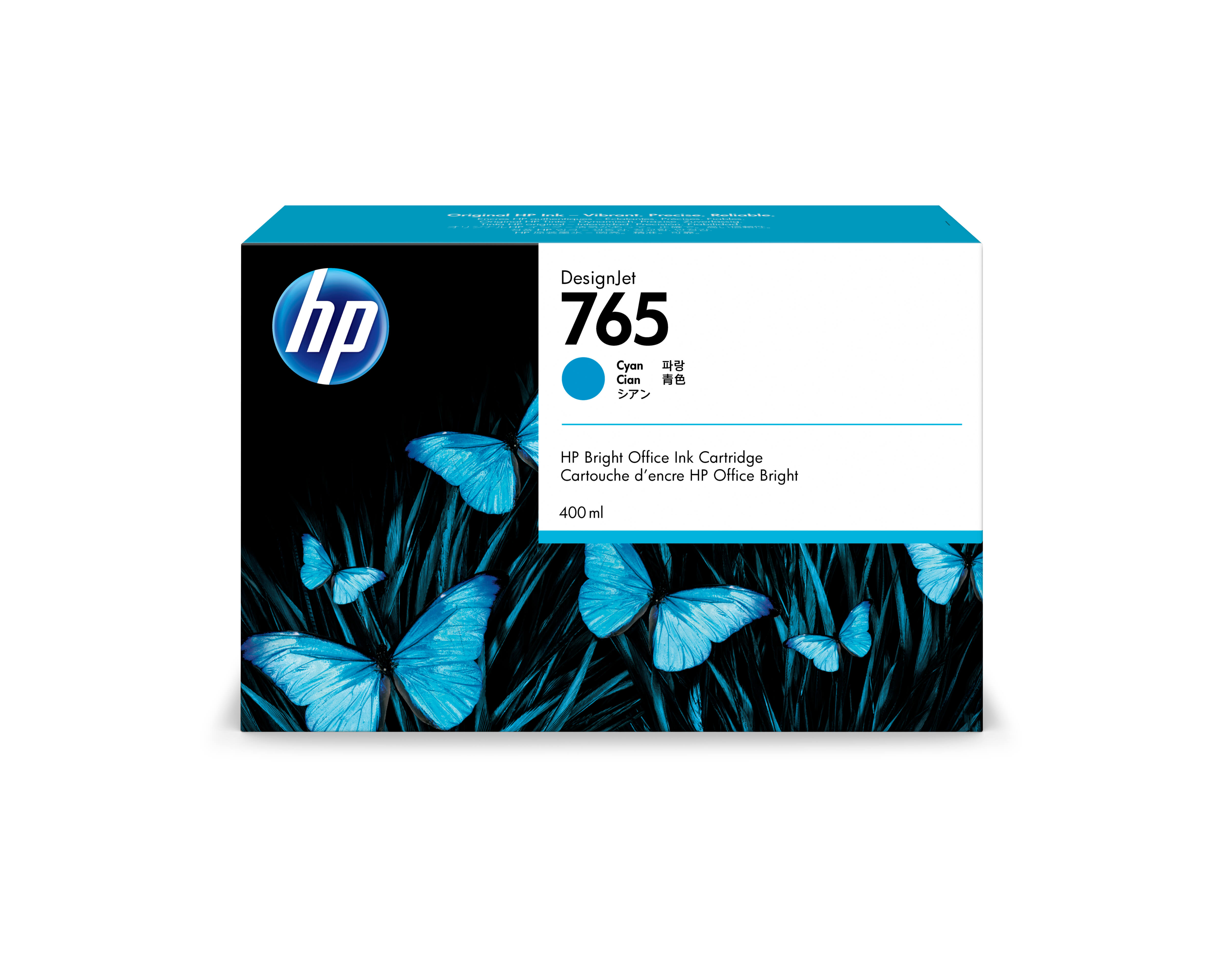 HP 765 Original Tinte cyan - 400 ml
