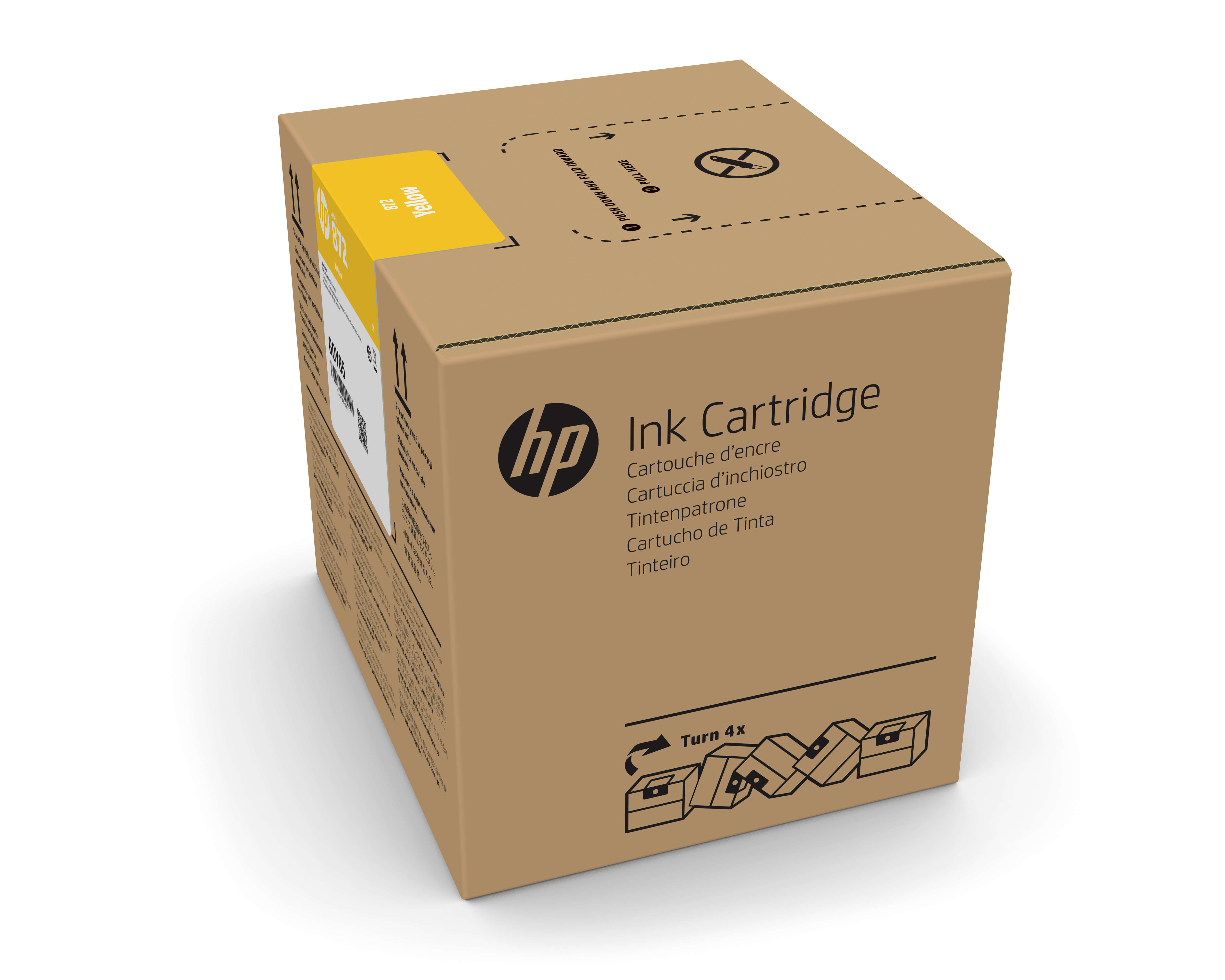 HP 872 Latex Tinte gelb - 3000 ml HP 872 Latex Tinte gelb - 3000 ml