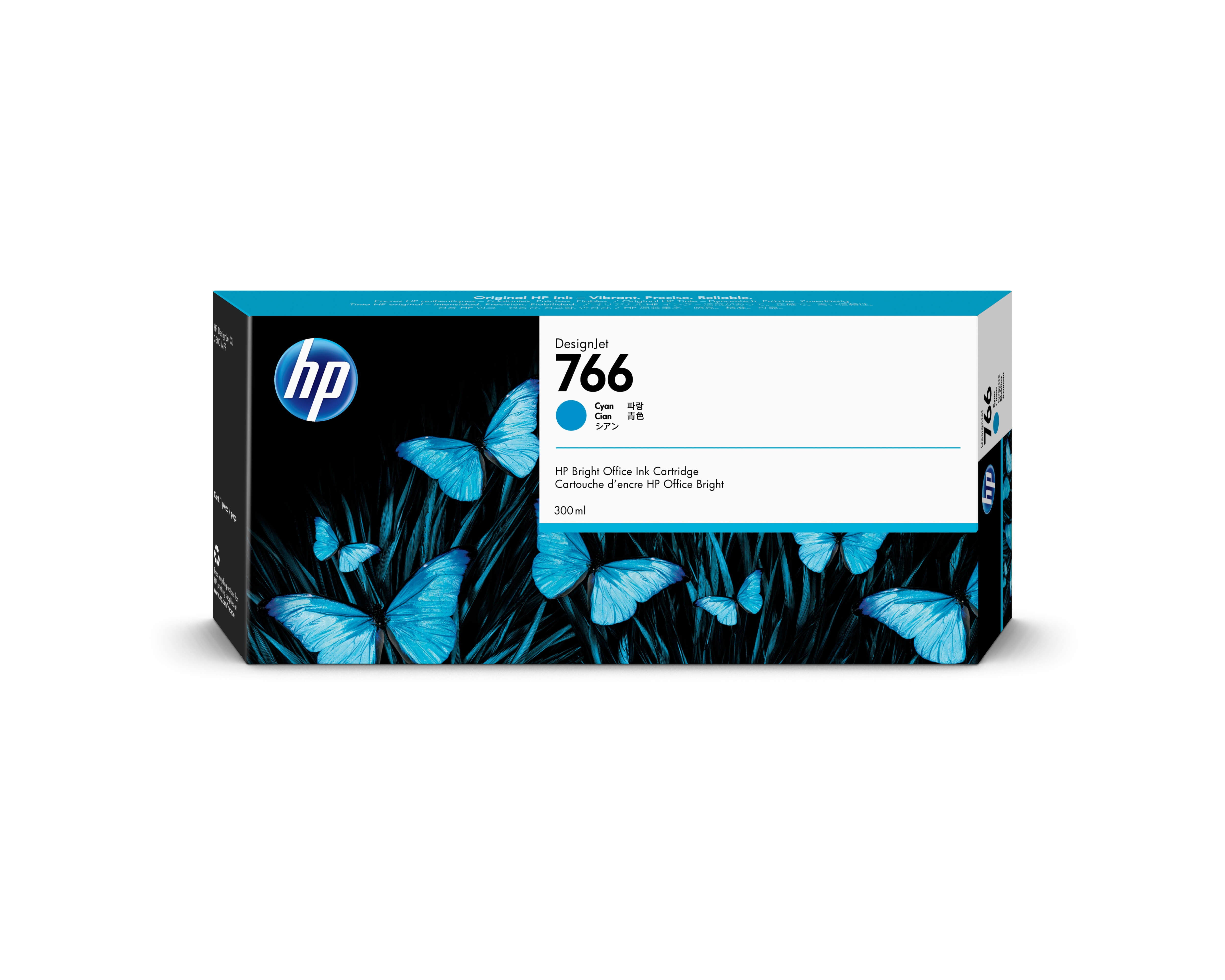 HP 766 Original Tinte cyan - 300 ml