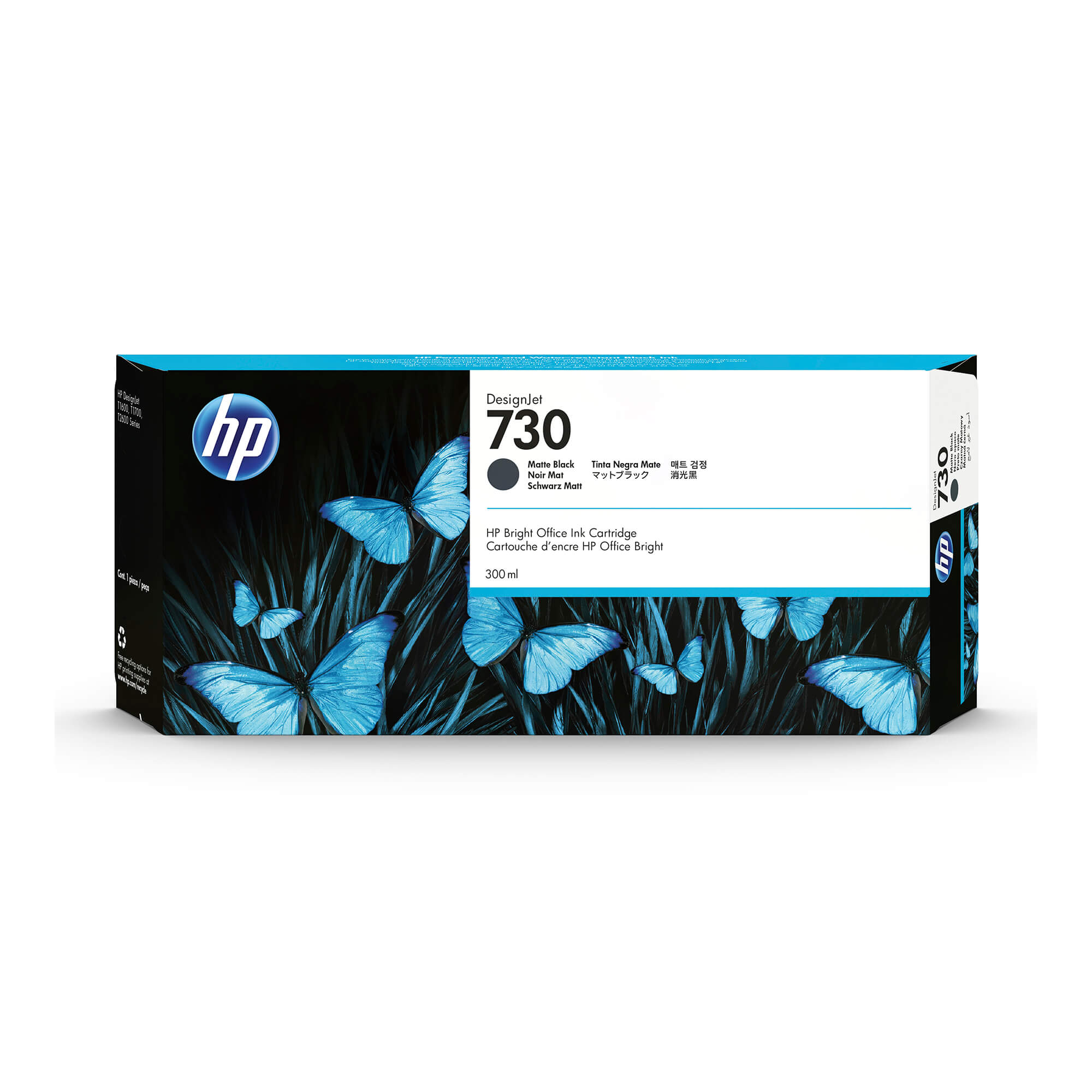HP 730 Original Tinte matt schwarz - 300 ml