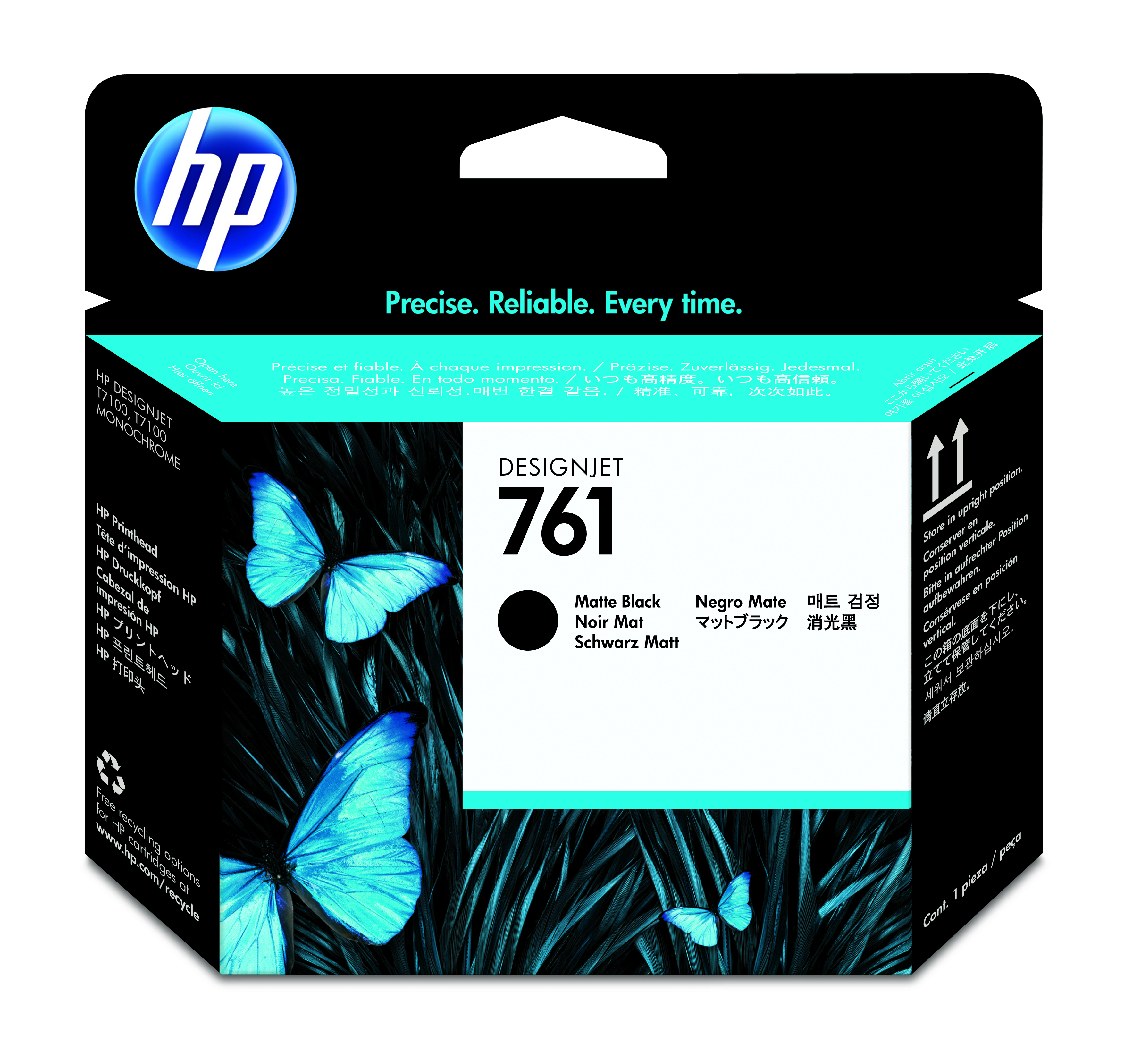 HP 761 Druckkopf matt schwarz und matt schwarz