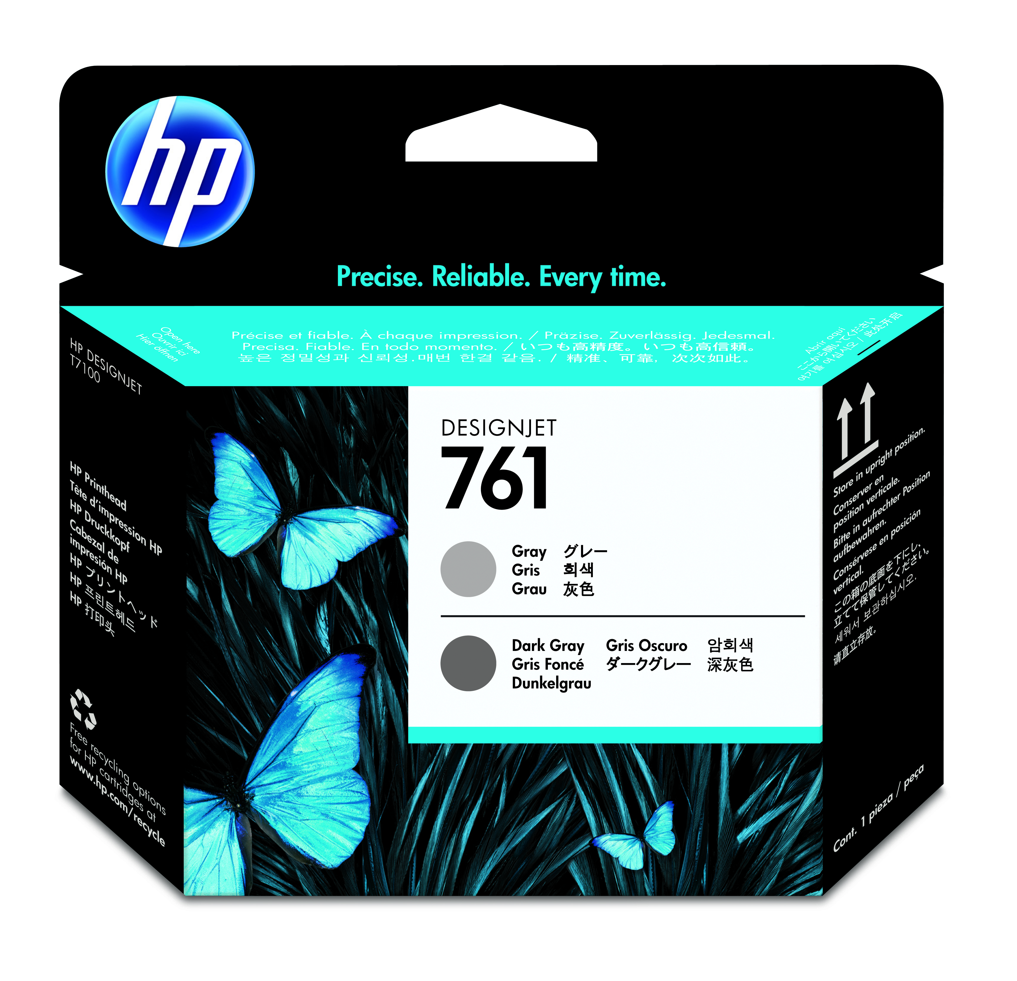 HP 761 Original Druckkopf grau und dunkel grau