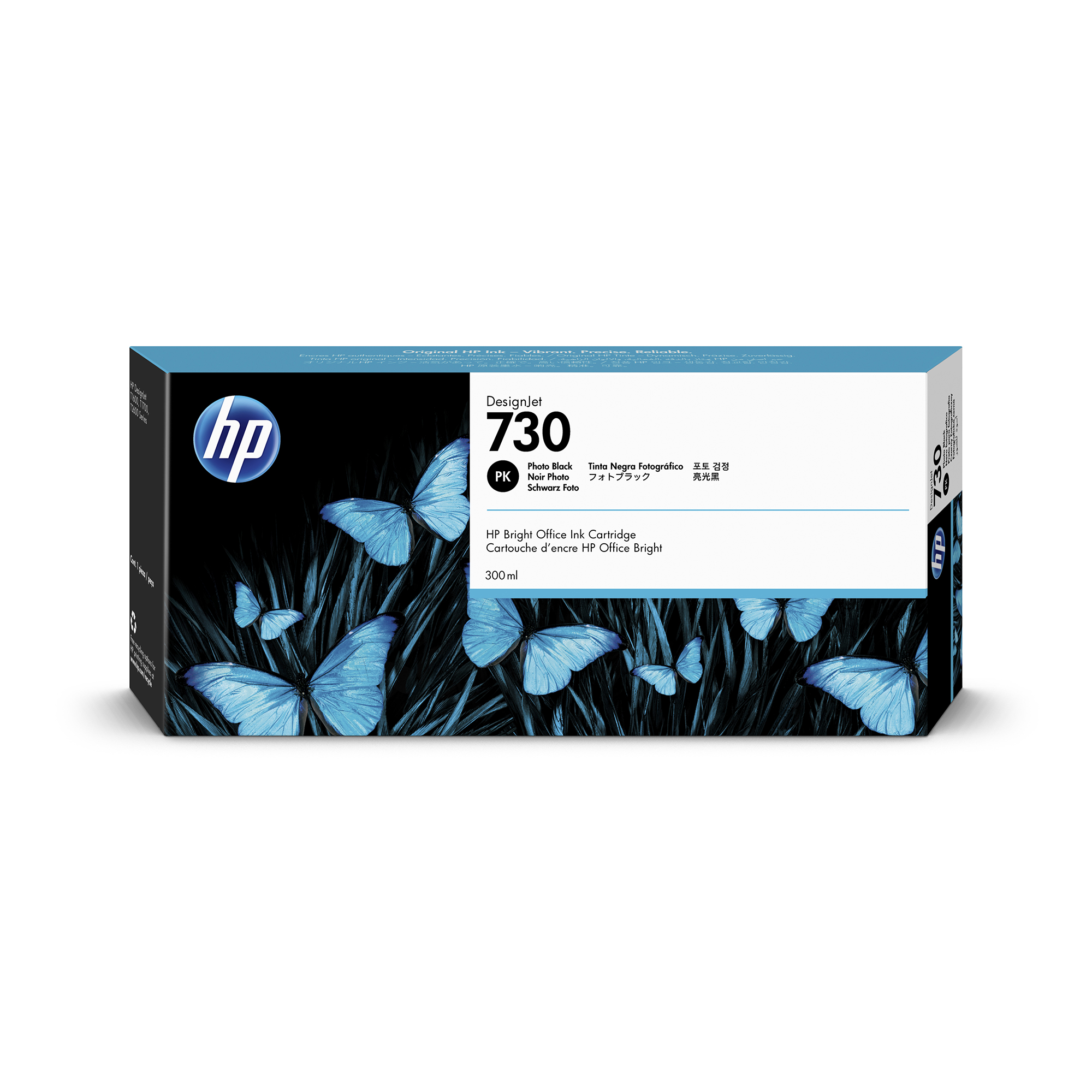 HP 730 Original Tinte foto schwarz - 300 ml