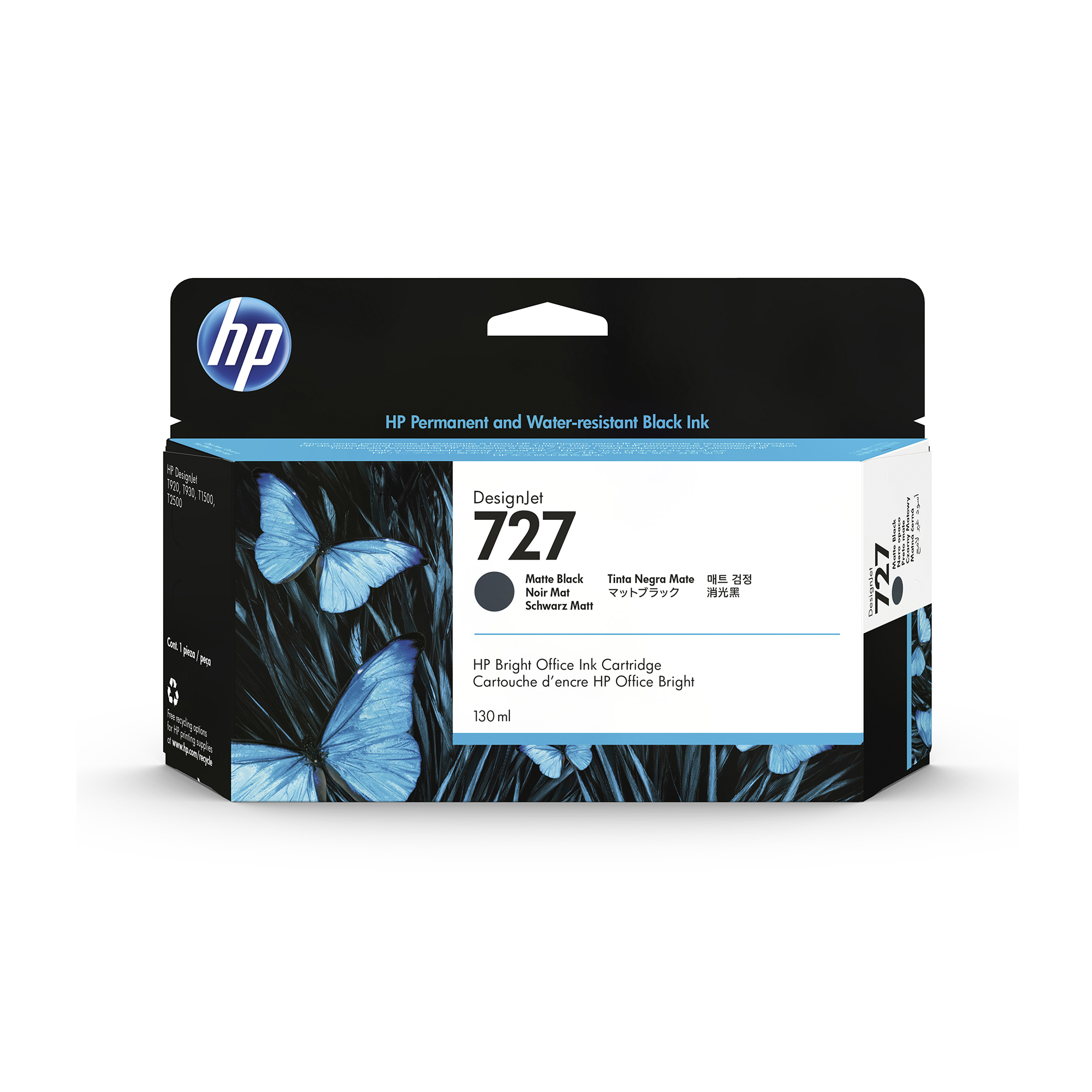 HP 727 Original Tinte matt schwarz - 130 ml