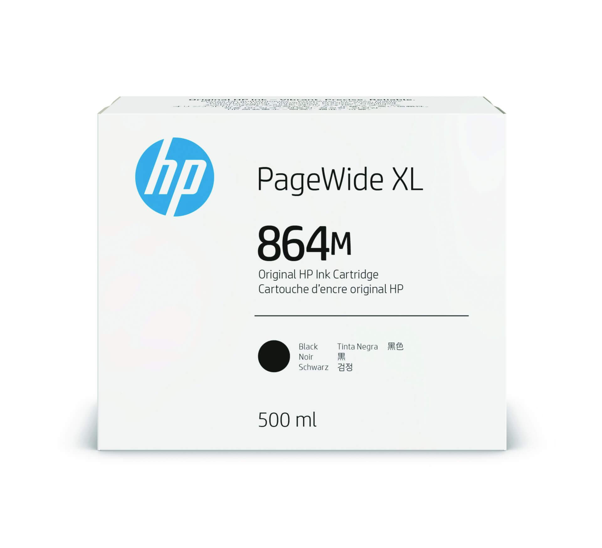 HP 864M  PageWide Tinte schwarz - 500 ml