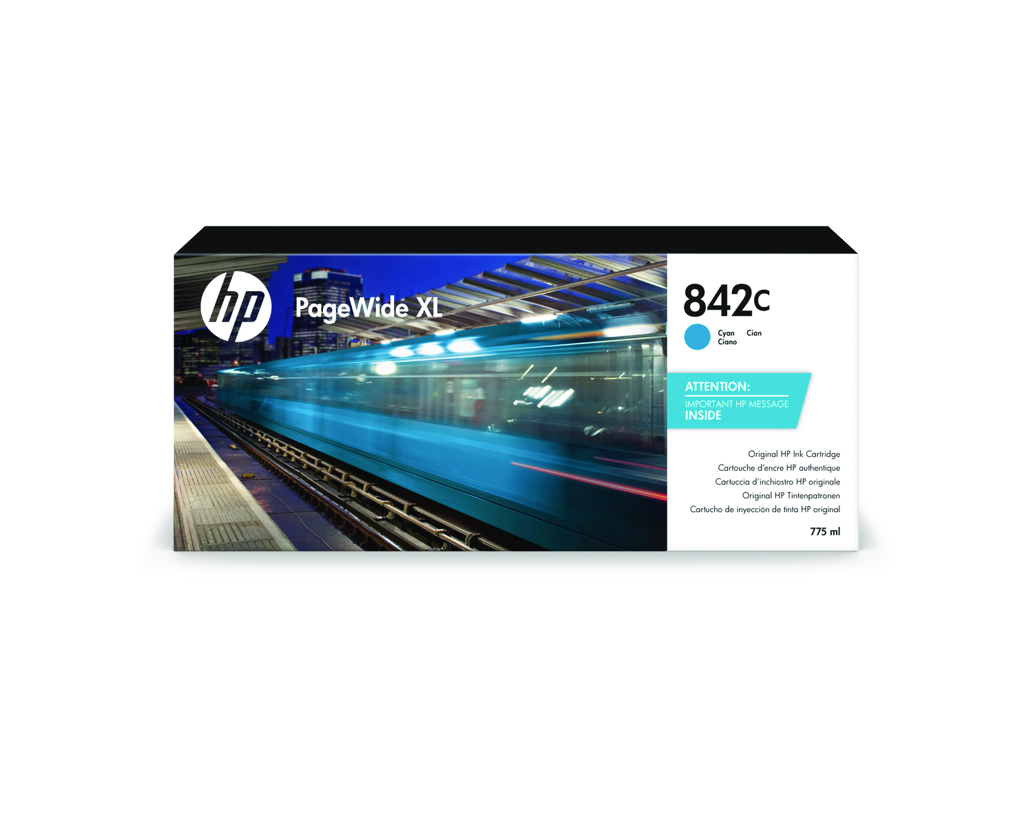 HP 842C PageWide Tinte cyan - 775 ml