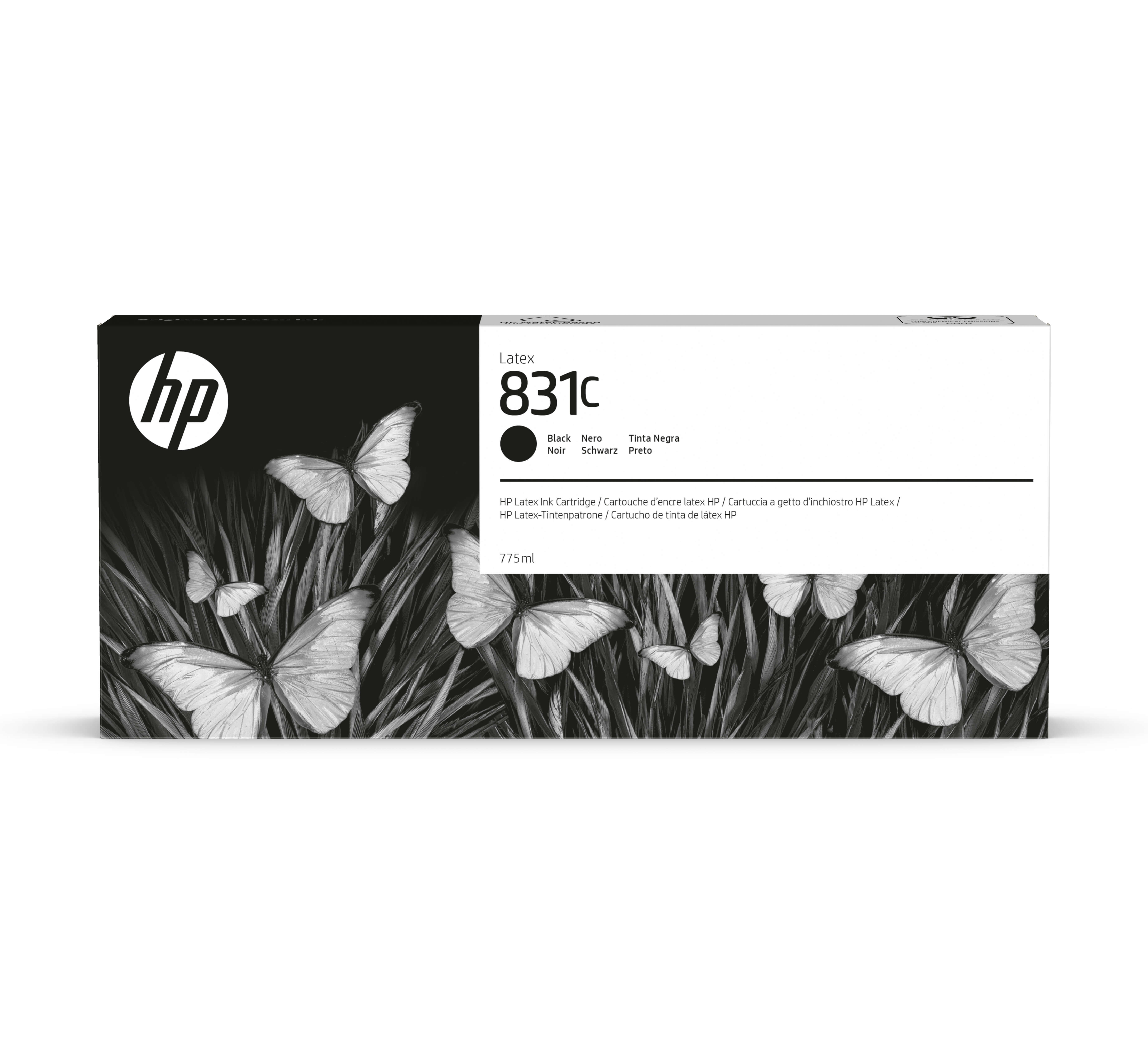 HP 831C Latex Tinte schwarz - 775 ml